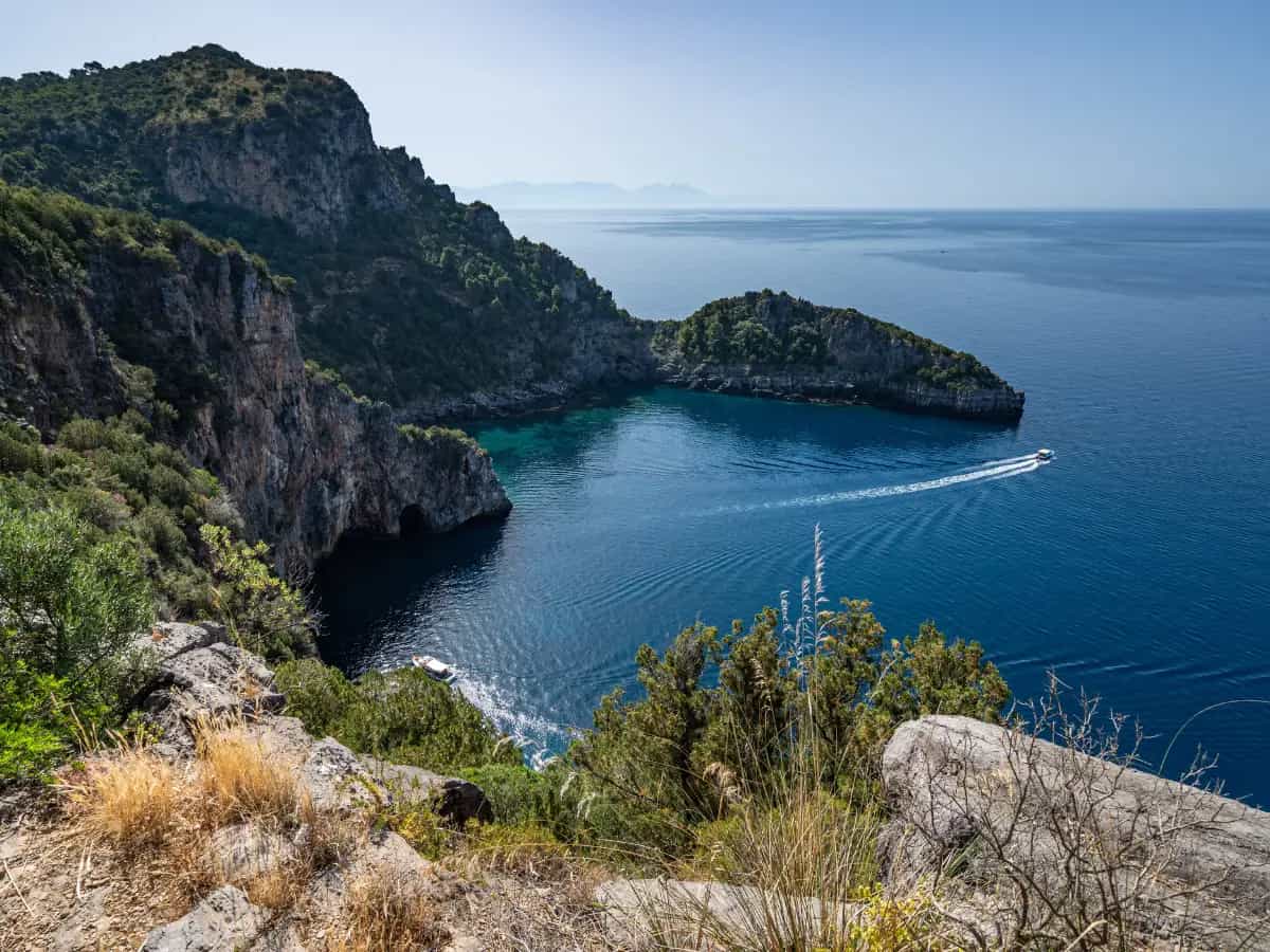 Cammino del Parco del Cilento, vista sul Mediterraneo