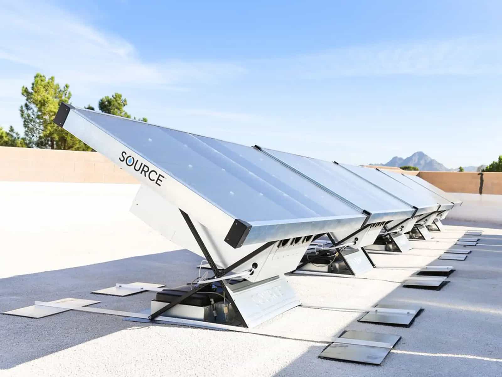Il pannello solare che produce acqua dall aria