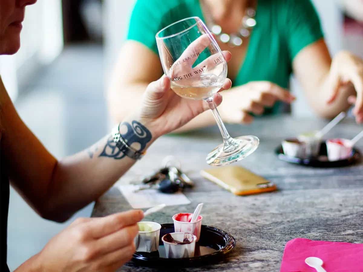 abbinare vino e gelato