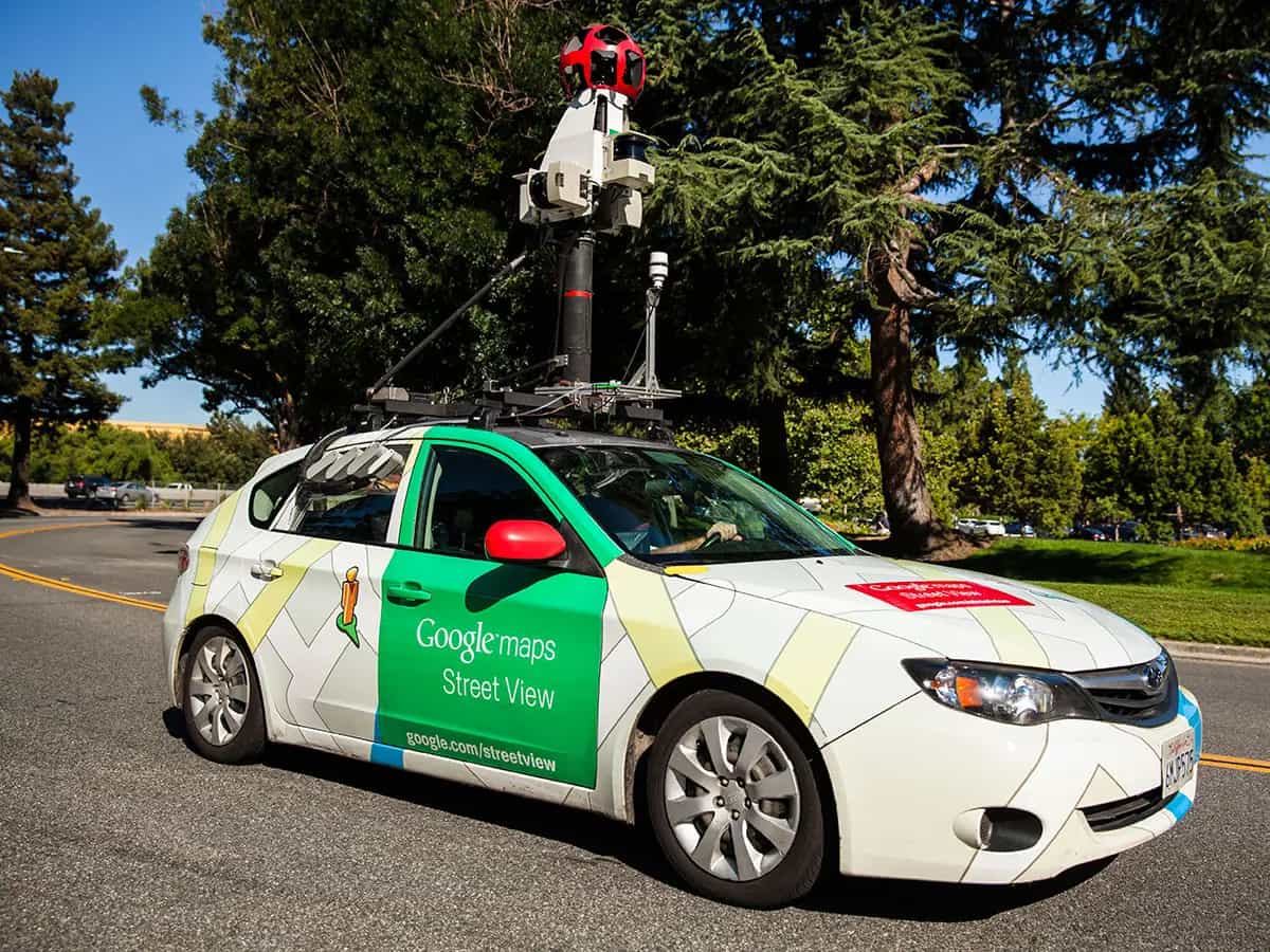 mappa inquinamento città Google Street View