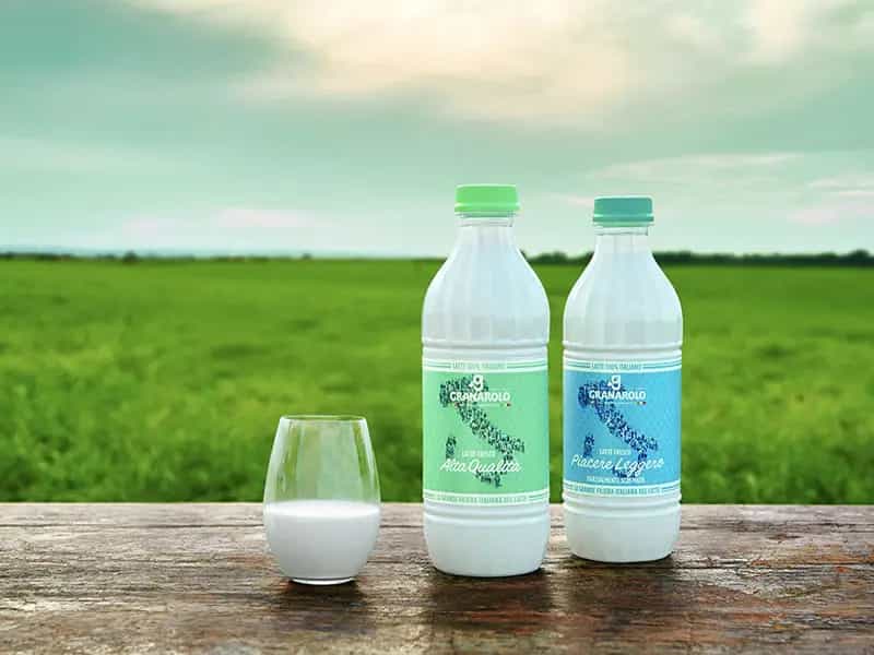 Granarolo bottiglie plastica riciclata