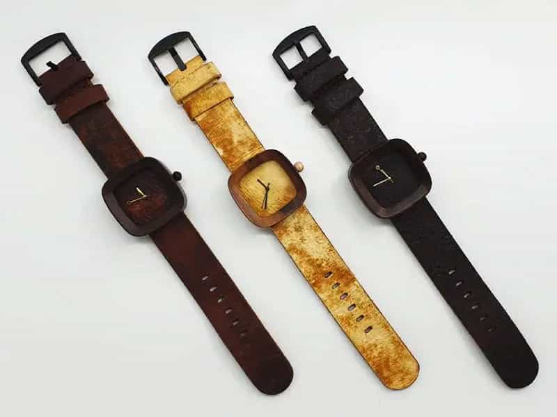 orologio fatto di funghi sostenibilità