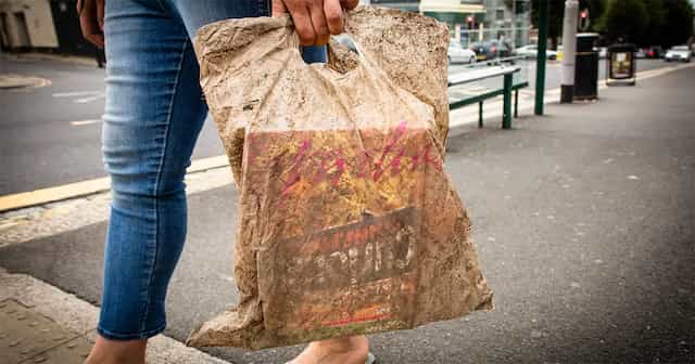 Supporto per sacchetti della spesa in plastica riutilizzabile