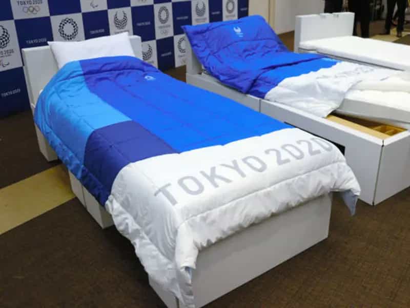 Olimpiadi Tokyo 2020 letti cartone