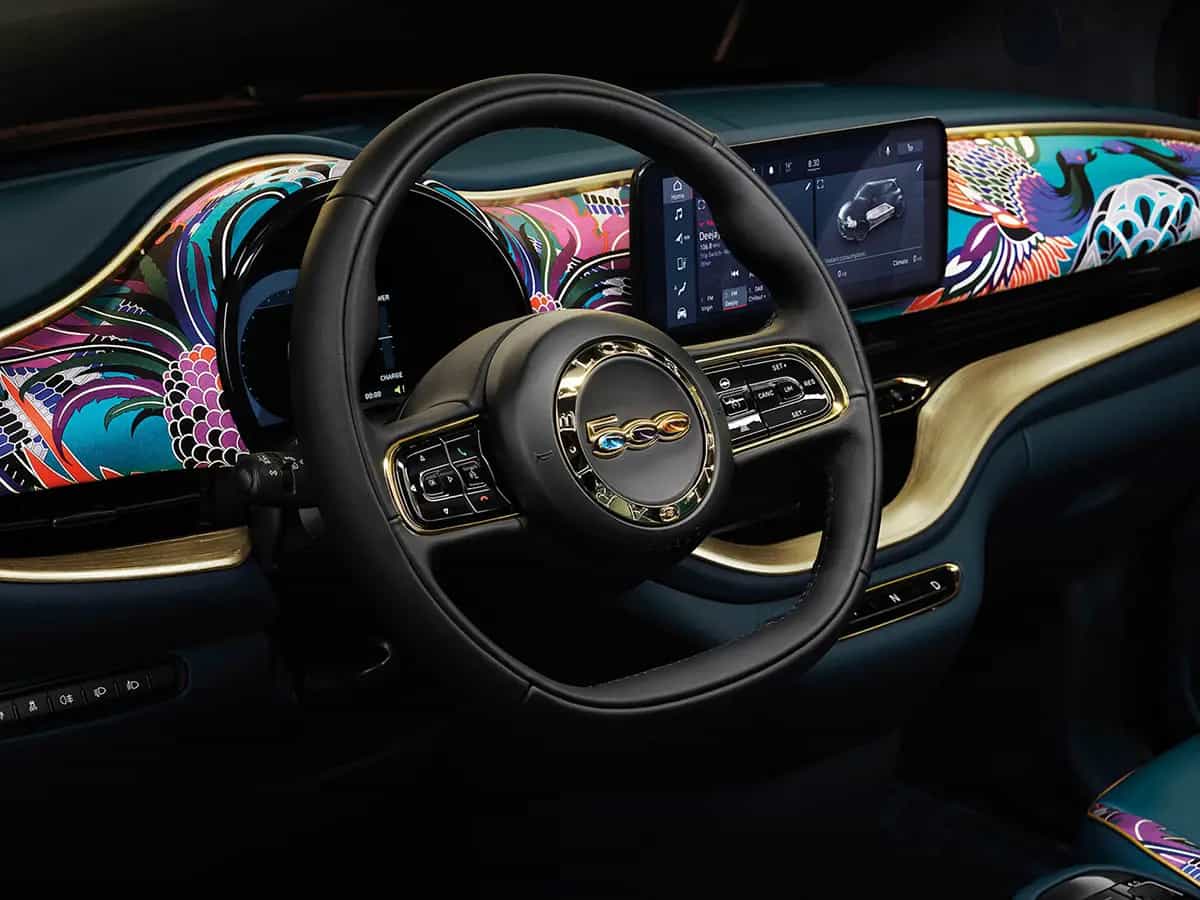 Fiat 500 kartell elettrica armani bulgari