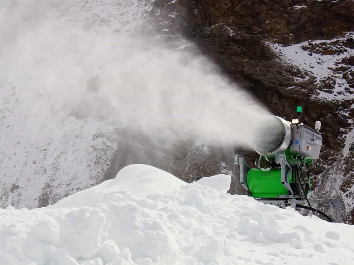 olimpiadi invernali pechino neve artificiale