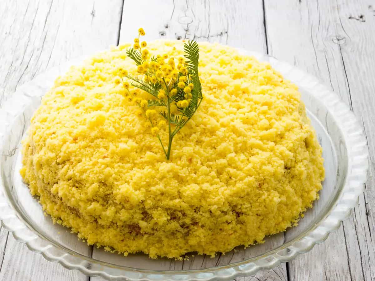 torta mimosa vegan