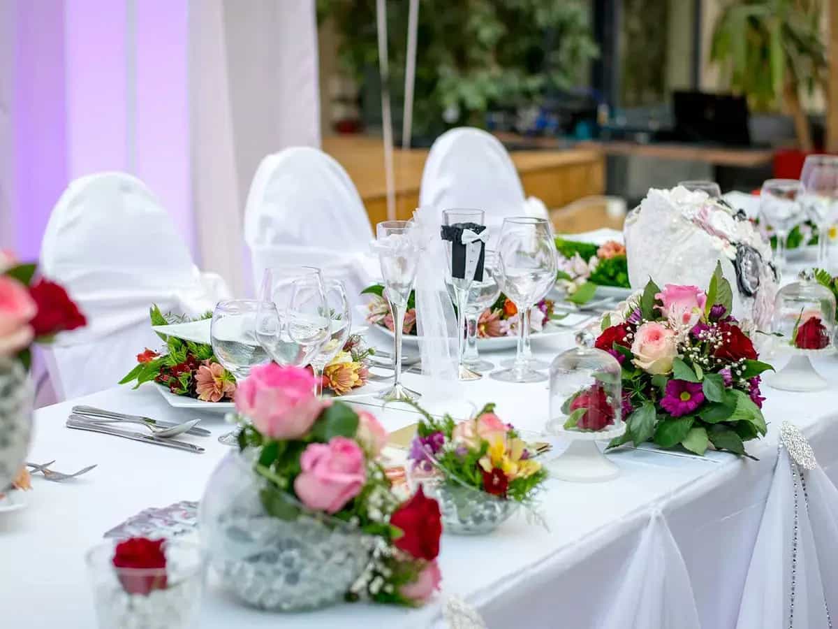 Banquete de boda sostenible