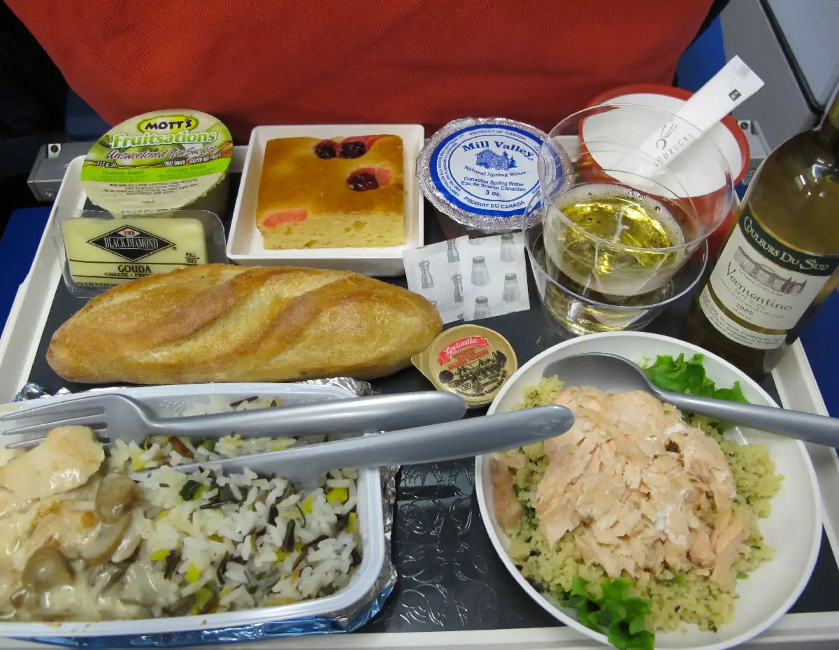qué comer en el avión