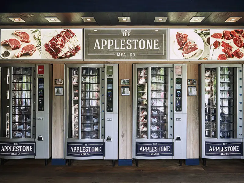 distributori automatici carne cruda applestone