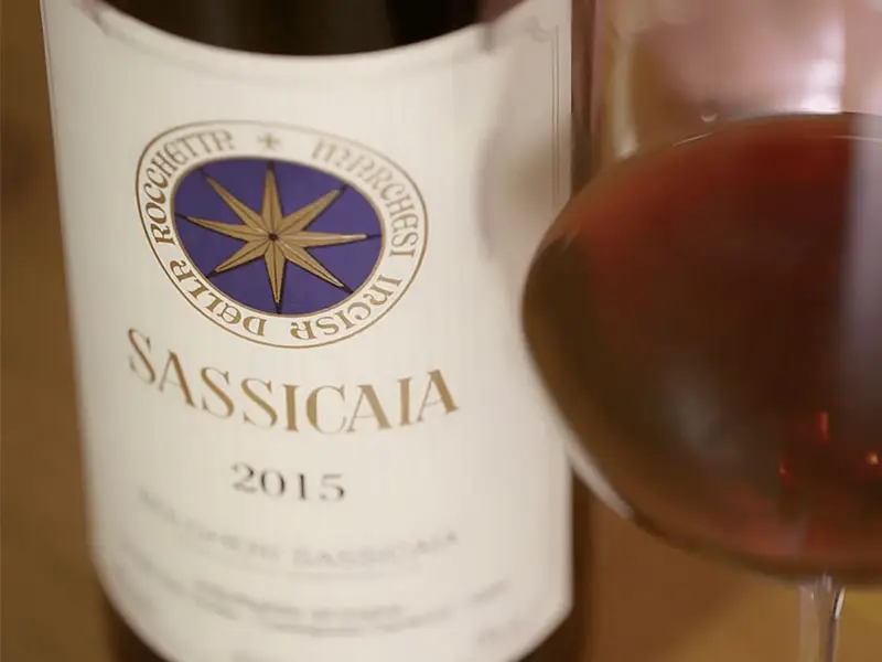 Sassicaia 2015 vino migliore del mondo