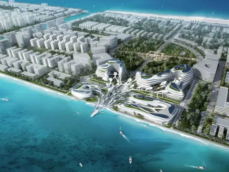Città verde Maldive progetto