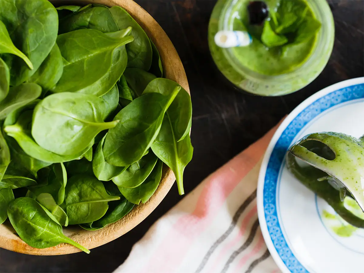 modo migliore per cucinare gli spinaci frullato