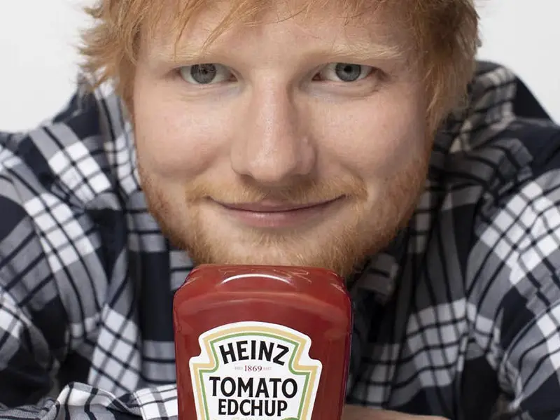 Ed Sheeran ketchup heinz