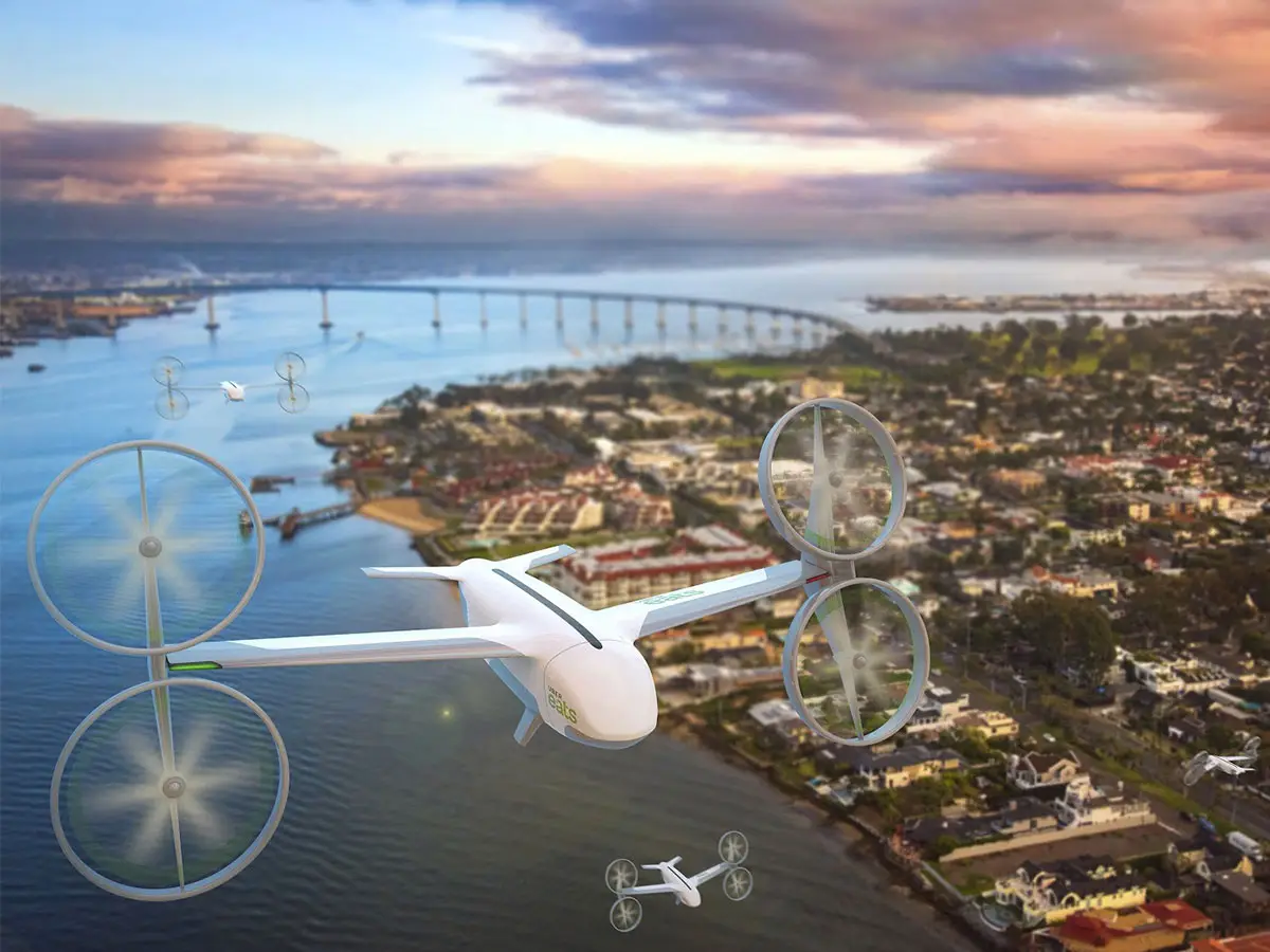 Uber Eats futuro food delivery droni