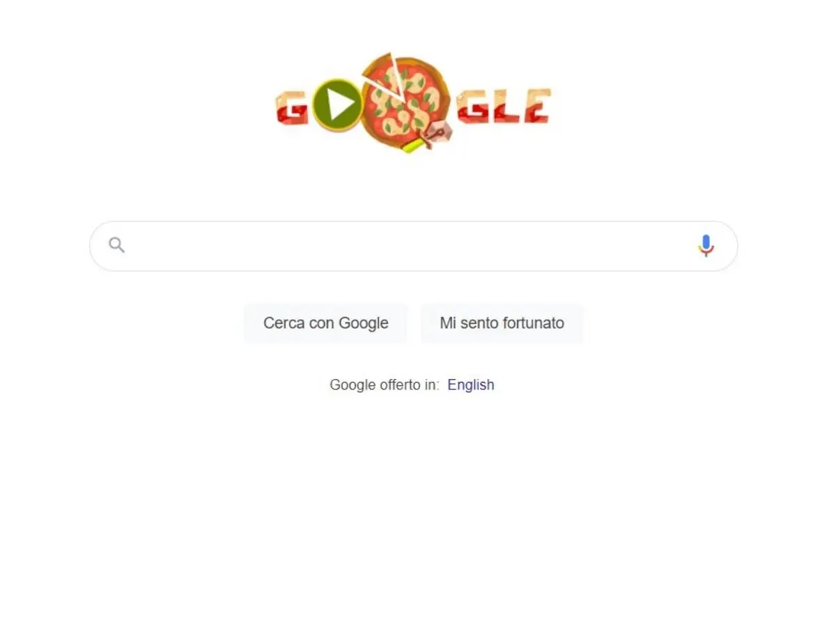 Storia della pizza, Google dedica il suo doodle al piatto italiano